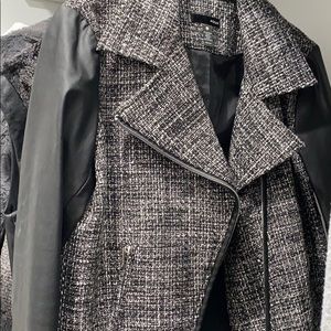 AQUA tweed /leather jacket